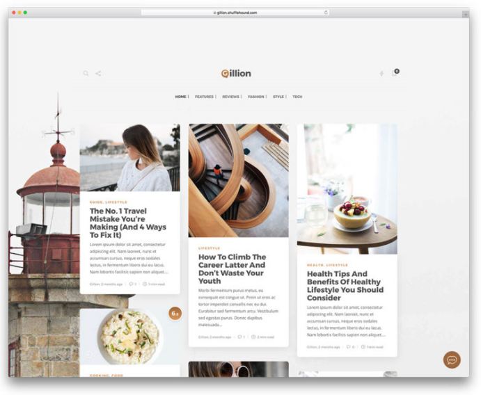 Gillion - theme wordpress chuẩn seo giao diện tinh tế