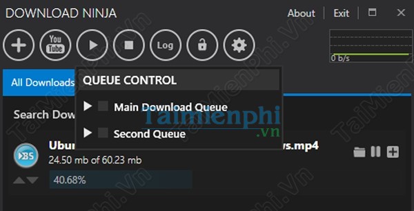 giao diện download ninja