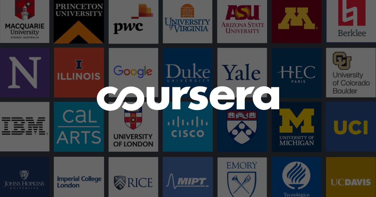 Coursera là địa chỉ website tin cậy và là nơi bắt đầu cho người mới rất tốt