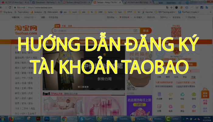 Đăng ký tài khoản Taobao