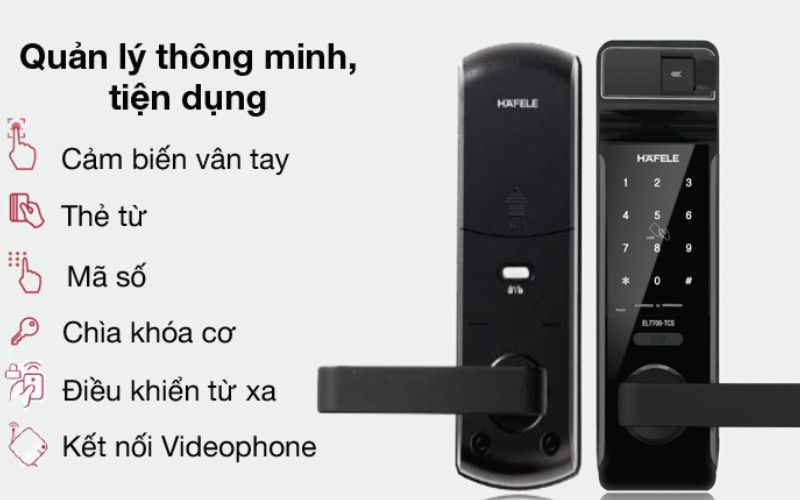 Khóa cửa điện tử thông minh Hafele EL7700 TCS